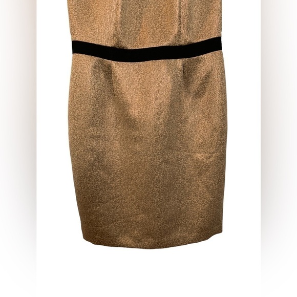 NWT The Limited Halter Rose Gold Black Metallic Bodycon Dress SiE 4 Tall - Picture 4 of 11